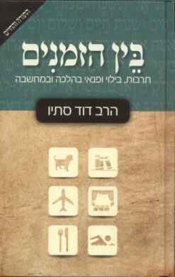 בין הזמנים - תרבות, בילוי ופנאי בהלכה ובמחשבה / דוד סתיו