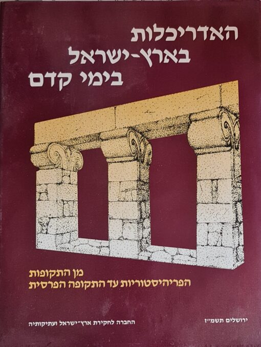 האדריכלות בארץ-ישראל בימי קדם : מן התקופות הפריהיסטוריות עד התקופה הפרסית חנה כצנשטיין