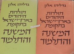 תולדות היהודים בארץ ישראל בתקופת המשנה והתלמוד - שני כרכים / גדליהו אלון