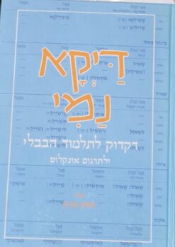 דיקא נמי : דקדוק לתלמוד הבבלי ותרגום אונקלוס / יצחק פרנק