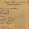 העברית בתלמוד הבבלי - לפי כתבי היד של מסכת פסחים / יוחנן ברויאר