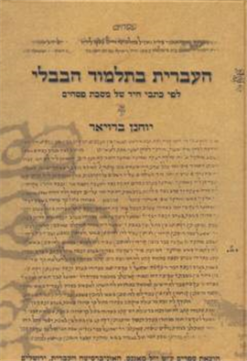 העברית בתלמוד הבבלי - לפי כתבי היד של מסכת פסחים / יוחנן ברויאר