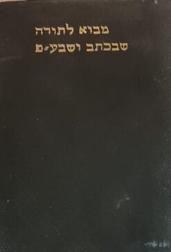 מבוא לתורה שבכתב ושבעל-פה : באספקלריה של המסורת