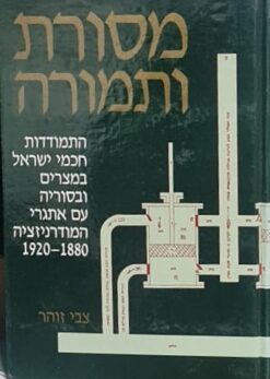 מסורת ותמורה - התמודדות חכמי ישראל במצרים ובסוריה עם אתגרי המודרניזציה 1920-1880 / צבי זוהר